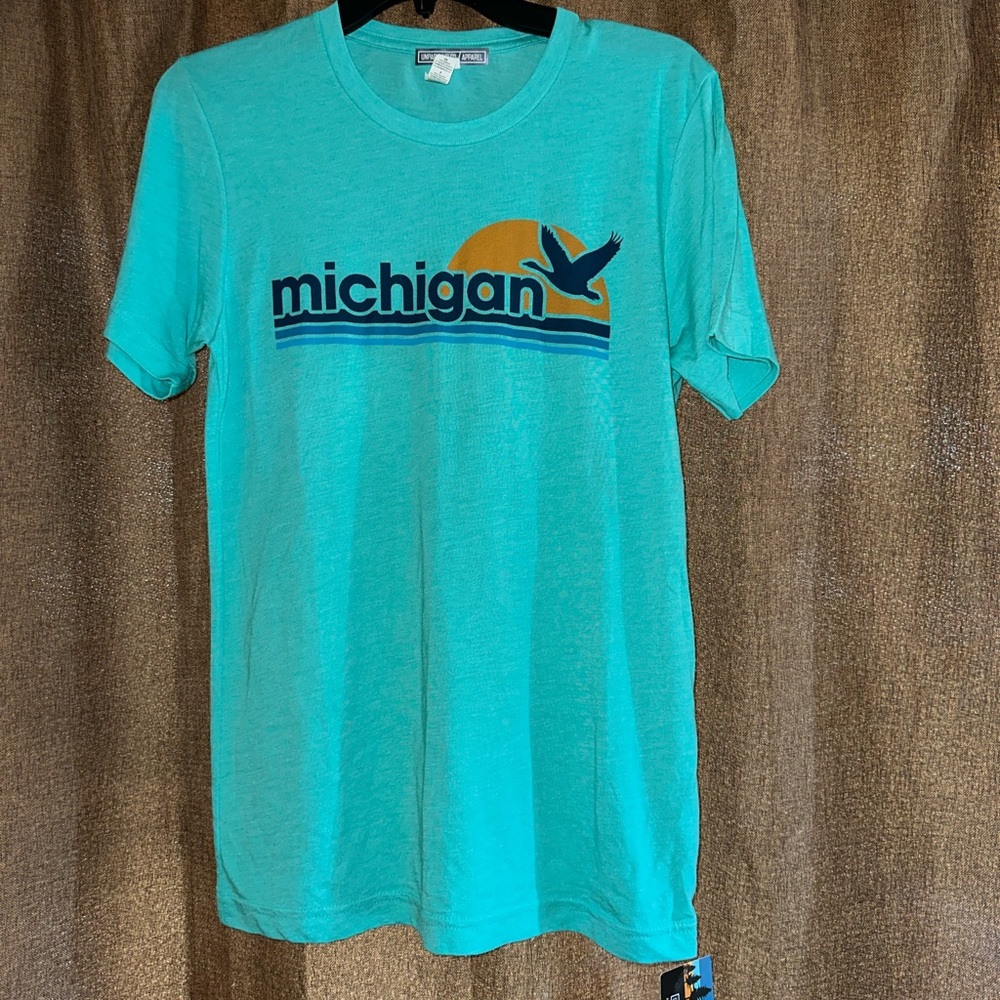 Michigan Graphic T-Shirt - Teal